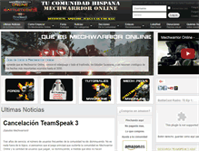 Tablet Screenshot of comunidad-mechwarrior.org
